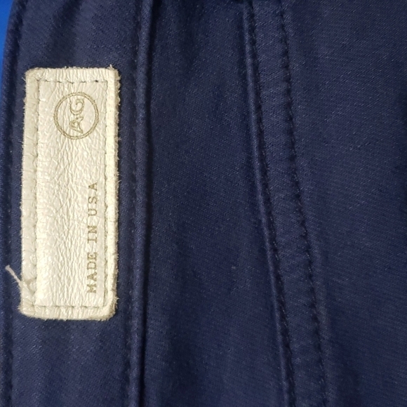 AG The Stevie Slim Straight Leg Ankle Dark Acadamia Preppy Denim Jean's Women's - Picture 9 of 9